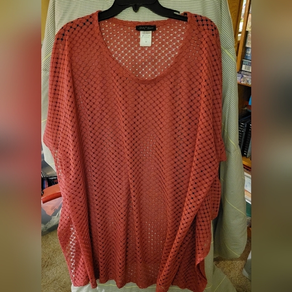 Slinky Batwing 1X See Through Top - Picture 1 of 4